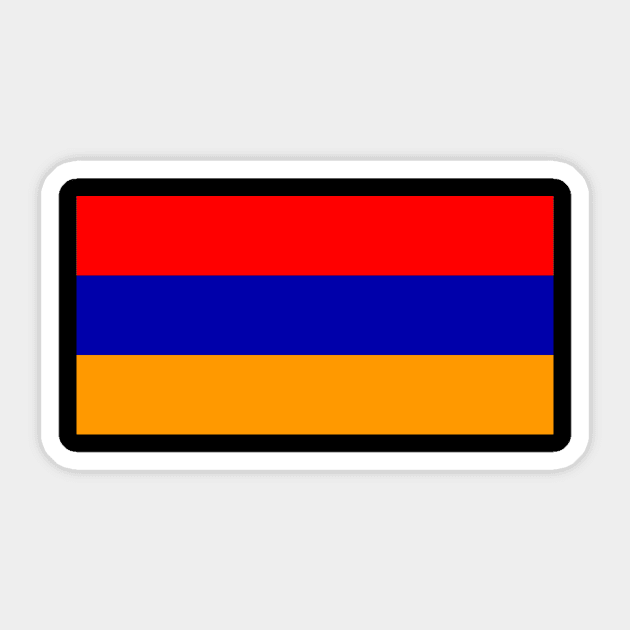 Armenia back Sticker by MarkoShirt